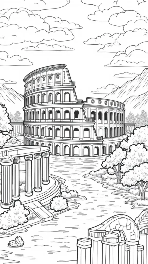 roman coloring pages